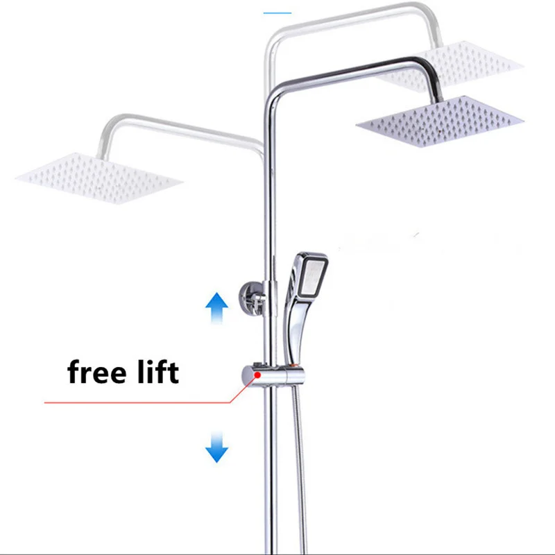 Universal Shower Head Holder Adjustable 18~25mm ABS Chrome Shower Rail Holder Bathroom Accessories Shower Mounting Brackets