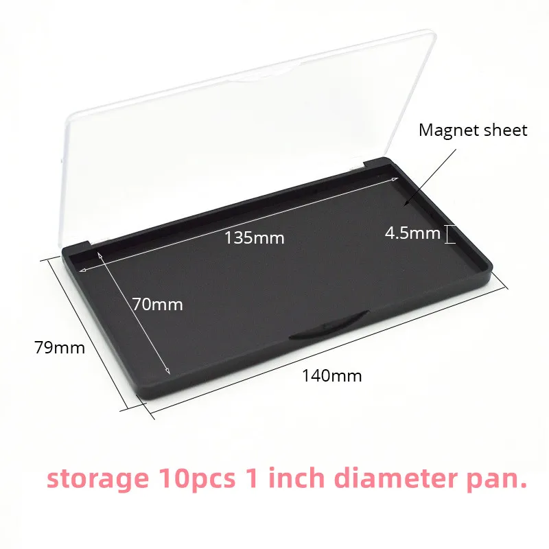 5pack Rectangular Magnet Makeup Palette Dispensing Eyeshadow Lipstick Dish Blush Powder Magnetic Storage Box Empty Plate F3387 image 3