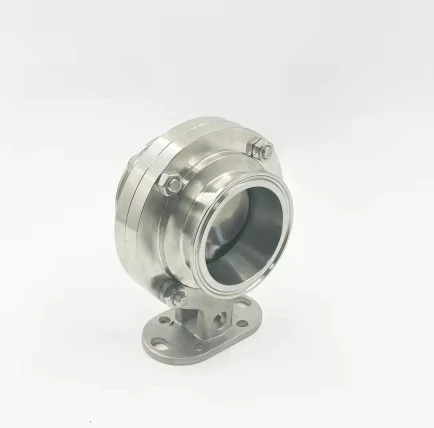 스테인레스 스틸 수동 퀵 릴리스 트라이 클램프 버터 플라이 밸브 위생 스테인레스 스틸 버터 플라이 밸브