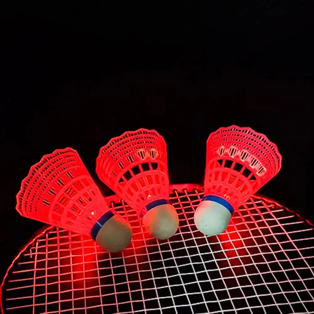 Sakelar sakelar Kok Badminton Led warna-warni, kok Badminton Set untuk kegiatan olahraga dalam/luar ruangan untuk anak-anak