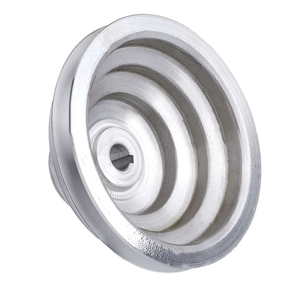 1pc Aluminum 14-28mm Bore 4/5 Step A Type V-Belt Pagoda Pulley Wheel Timing Belt For Benchtop Drill Accessories