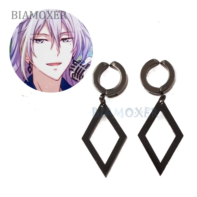 

Серьги-клипсы Idolish7 Yuki для косплея, серьги-клипсы с застежкой, ушной крючок, ожерелье на Хэллоуин, карнавал, косплей, костюмы, аксессуары