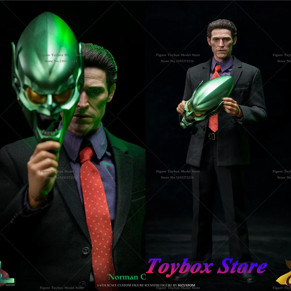 

SLCUSTOM SL-005 1/6 Scale Spider-Man Green Monster Willem Dafoe Morman Osborn 12 inches Full Set Action Figure Model