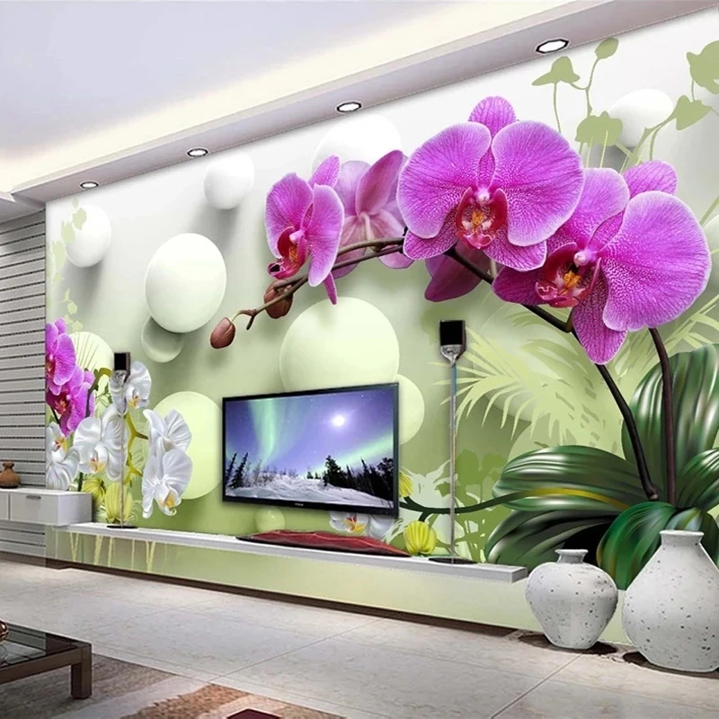 Customized Wallpaper 3D Ball Flower Modern Bedroom Mural Living room sofa TV background wall restaurant study Hotel wall fabric