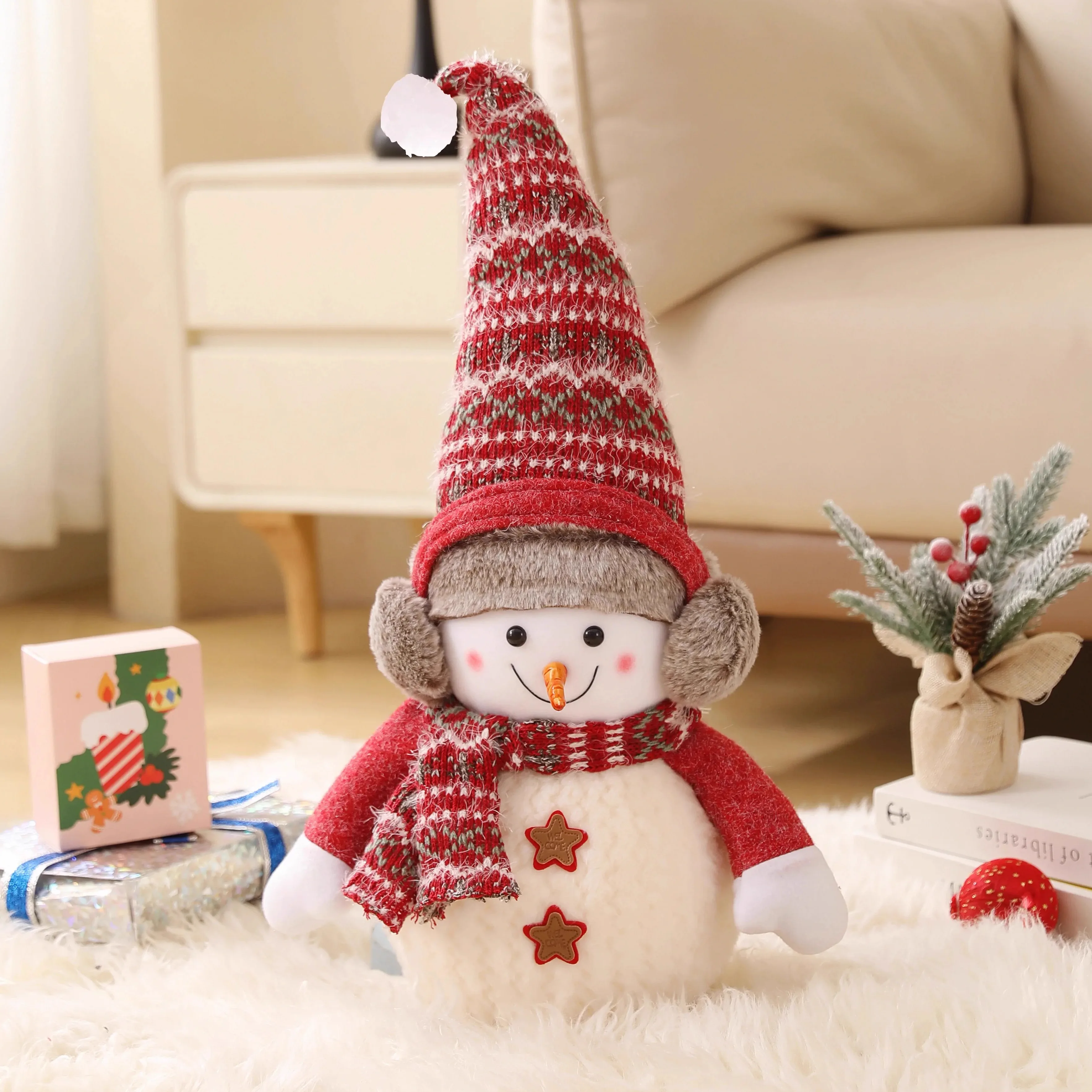2026 New Christmas Ornaments Doll Snowman Doll Doll Event Decoration Christmas Photo Prop Ornaments