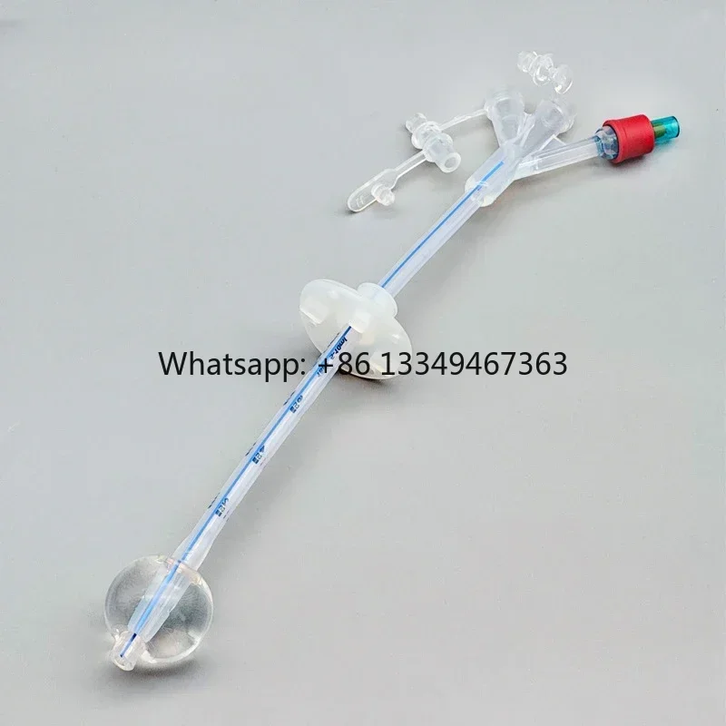

In Stock Fr22/20ml Pipe length 155mm Medical 100% Silicone gastrostomy tube catheter Hot Sale