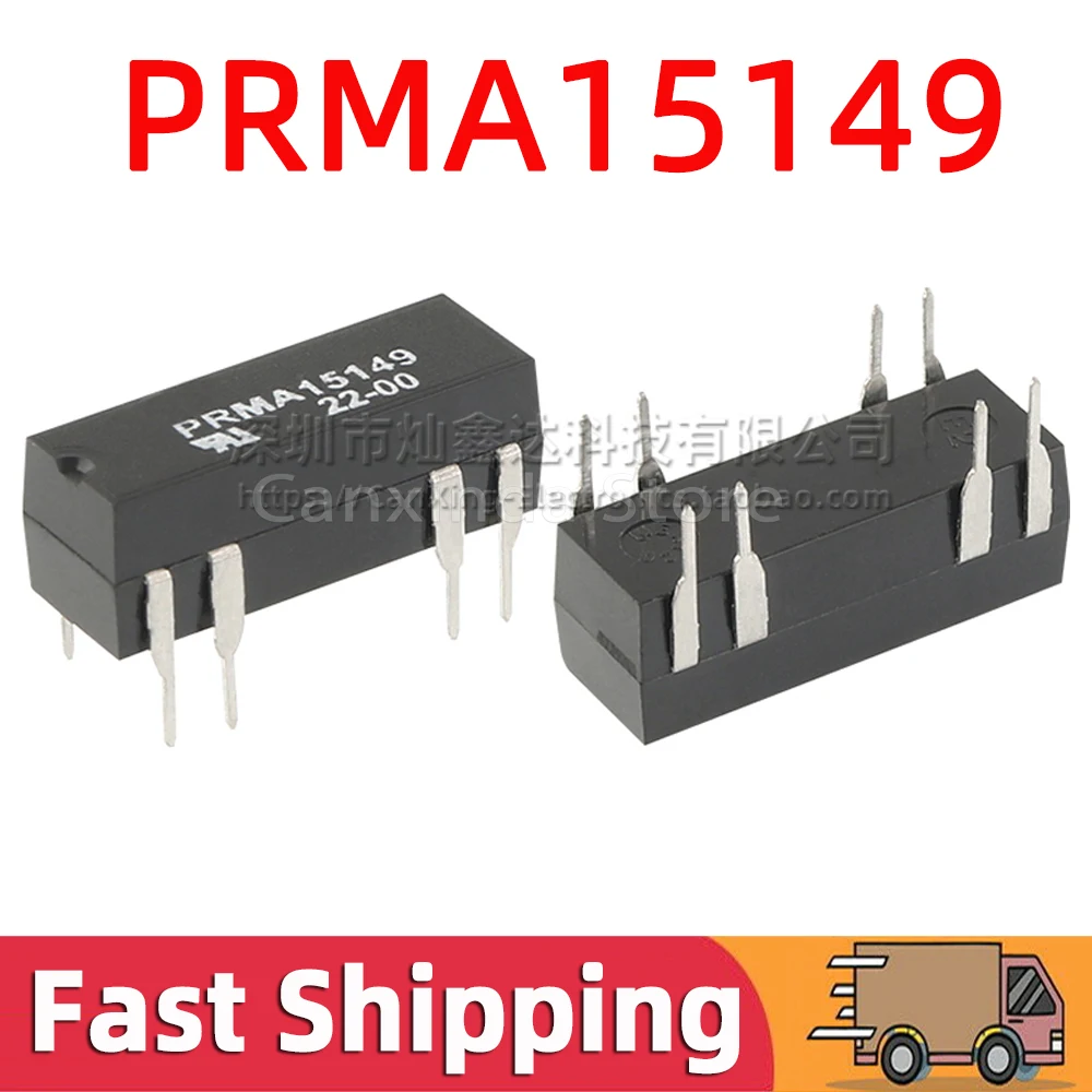 

5pcs PRMA15149 DIP8 Dry Reed Relay 15V 1A 10W Normally Open Signle Pole Signle Throw SPST