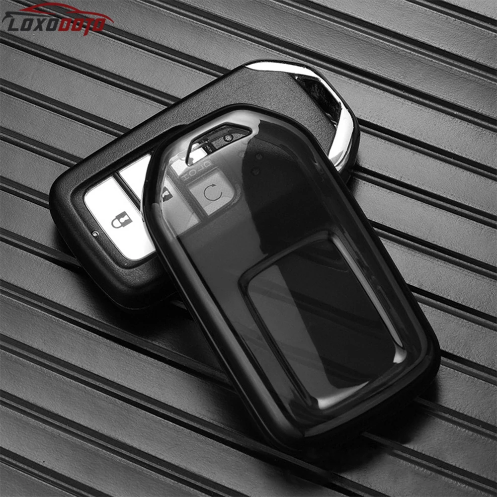 TPU Transparent Key Case Remote Car Key Cover For Honda Accord City Civic Fit Vezel CRV Jade XRV Lucky Gienia Crosstour Crider