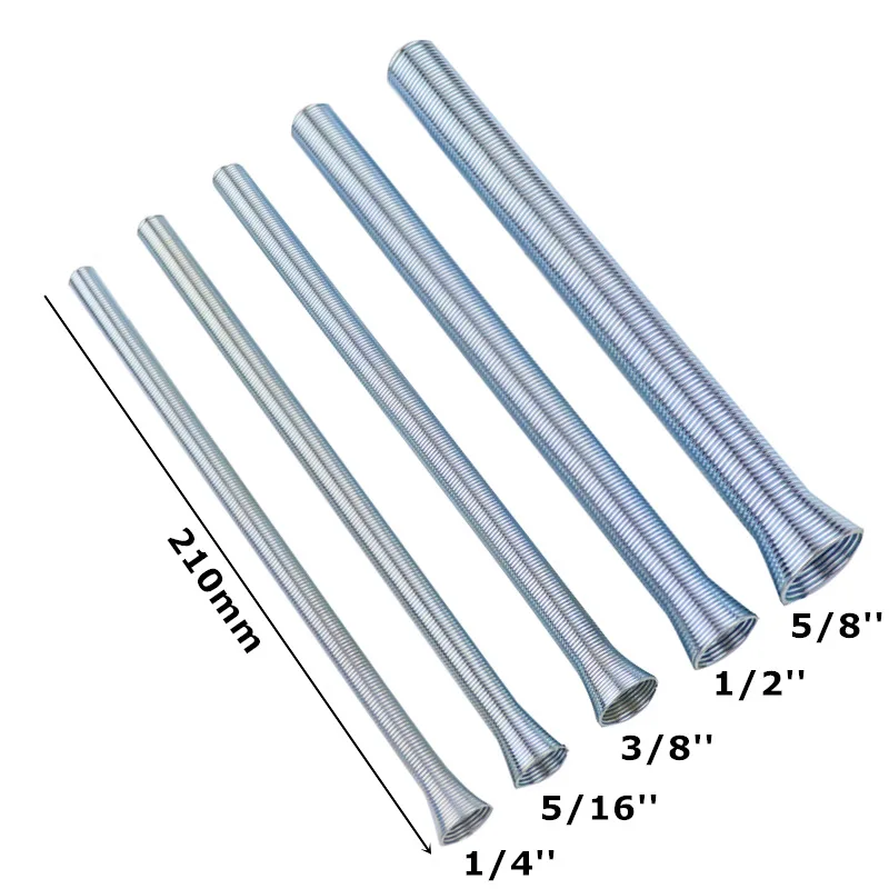 5pcs Spring Pipe Bender Aluminium Tube Bending Tools Tube Bender 5/8\