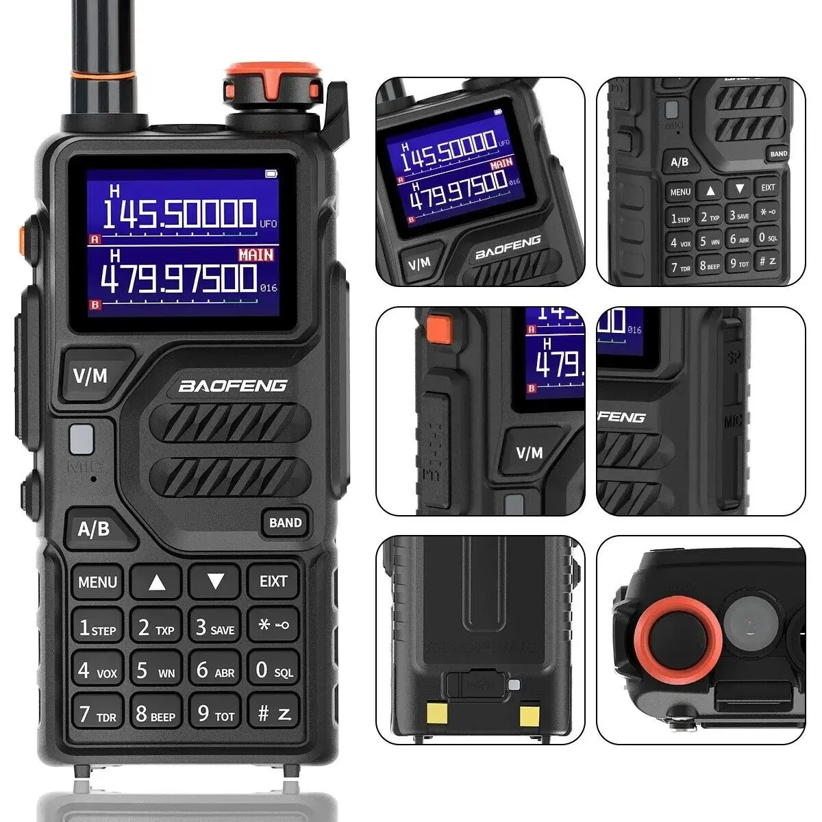 NEW BaoFeng UV-K5 Plus Air Band Walkie Talkie 10W Wireless Copy Frequency DTMF Long Range Ham Two Way Radio for Camping