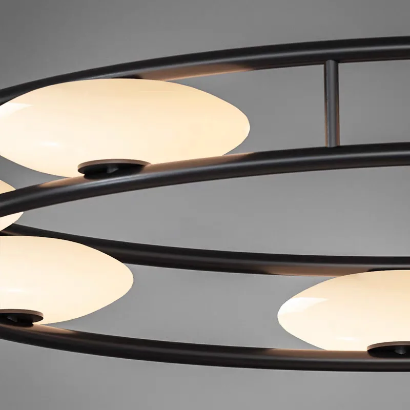 Moderne lichte luxe aluminium plafondkroonluchter met glans Geschikt voor woonkamer, slaapkamer Interieurverlichting