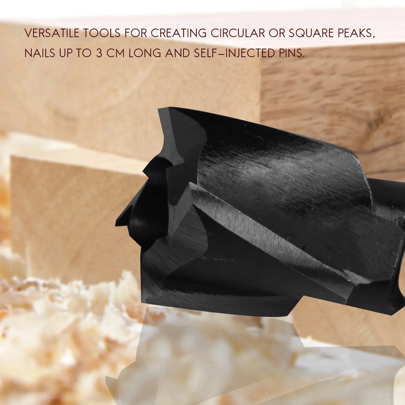 

ABJN-4 Pcs/Set Tenon Dowel Plug Cutter Maker Tapered Snug Plug Cutters 8Mm 10Mm 12Mm 15Mm Cork Drill