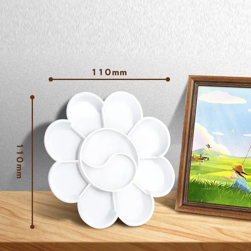 

Paint Container Plastic Oil Watercolor Palette White DIY Art Pigment Tray Crafts Painting Palettes Artist