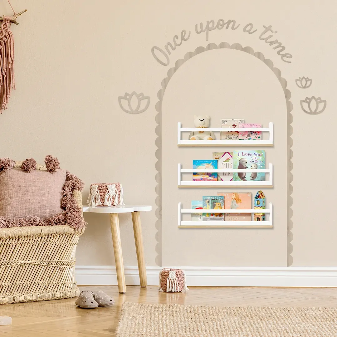 

lotus once upon a time diy wall decorations Wood Arch Frame Interior Arch Trim kid's room Modern Arch Decor