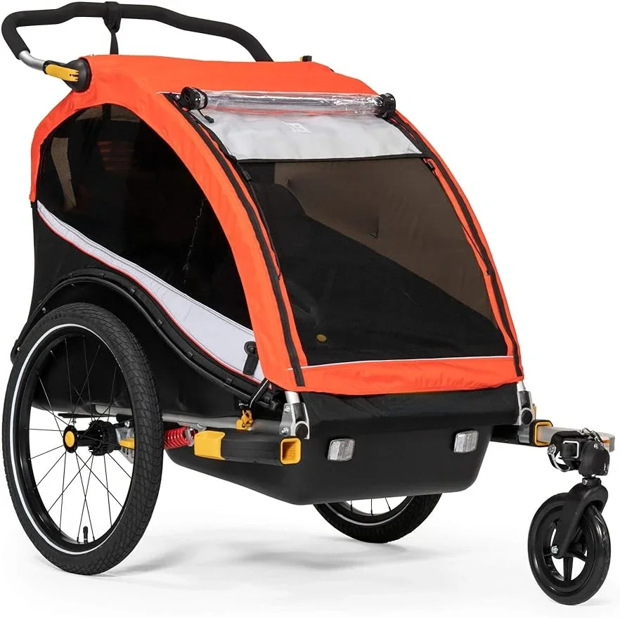 

2 Seat Kids Bike Trailer & Stroller