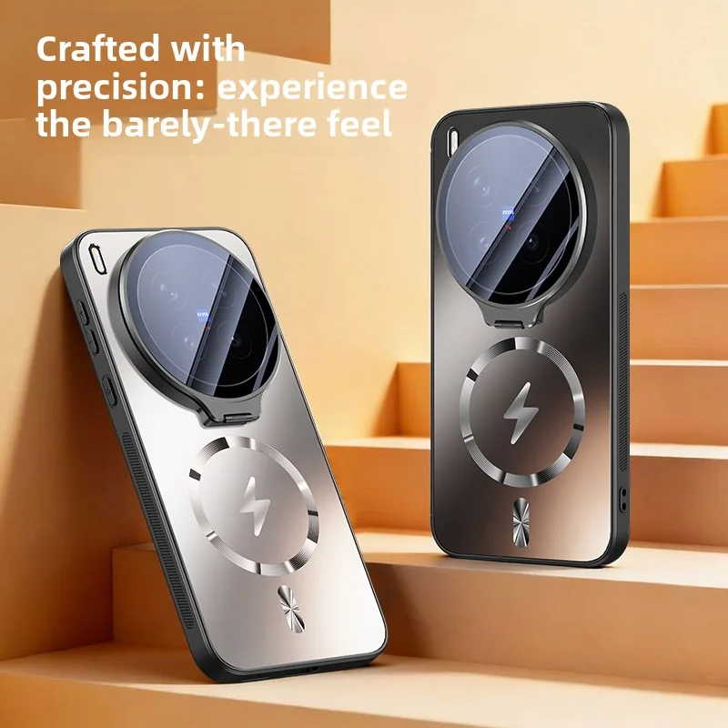 Etui na VIVO X300 Ultra, twarde PC, magnetyczne, z MagSafe, z podstawką na obiektyw, ochronne etui na tył telefonu, pasuje do VIVO X300 X200 Pro X300S X200 Ultra — zdjęcie produktu 6