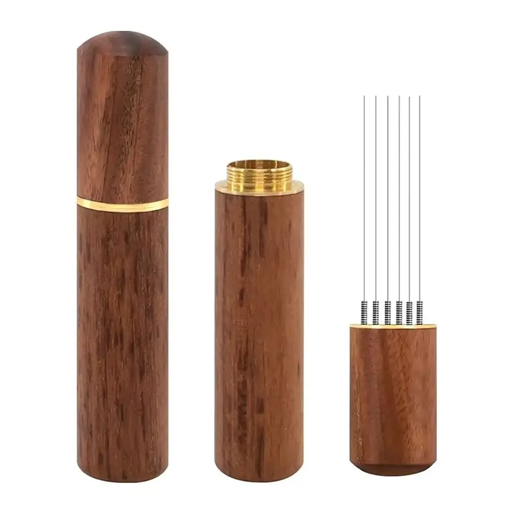 1Pcs Stainless Steel 6 Needle Distributor Espresso Mixers Dispensers Levelers Needle Coffee Stirrer WDT Tool