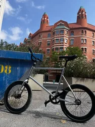 20 Inch 48CM Mini Fixie Bicycle Steel Frame Small Wheel Action Male Female Students Backward Reversing Brake Fixed Gear Bike