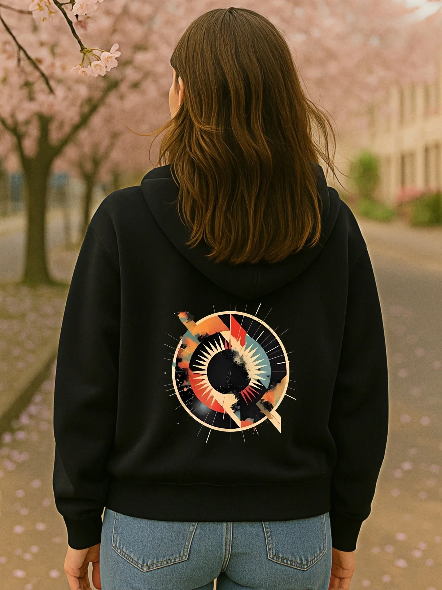 Sudadera con capucha gráfica para mujer, estampado gráfico vintage, estilo streetwear, tela suave, uso diario informal, para hombres jóvenes