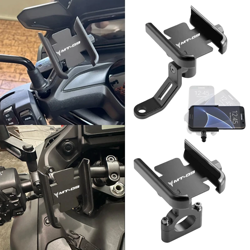 Supporto per supporto di navigazione per staffa per telefono cellulare per manubrio moto per Yamaha MT-09 FZ-09 mt09 MT09 2013-2025 Accessori