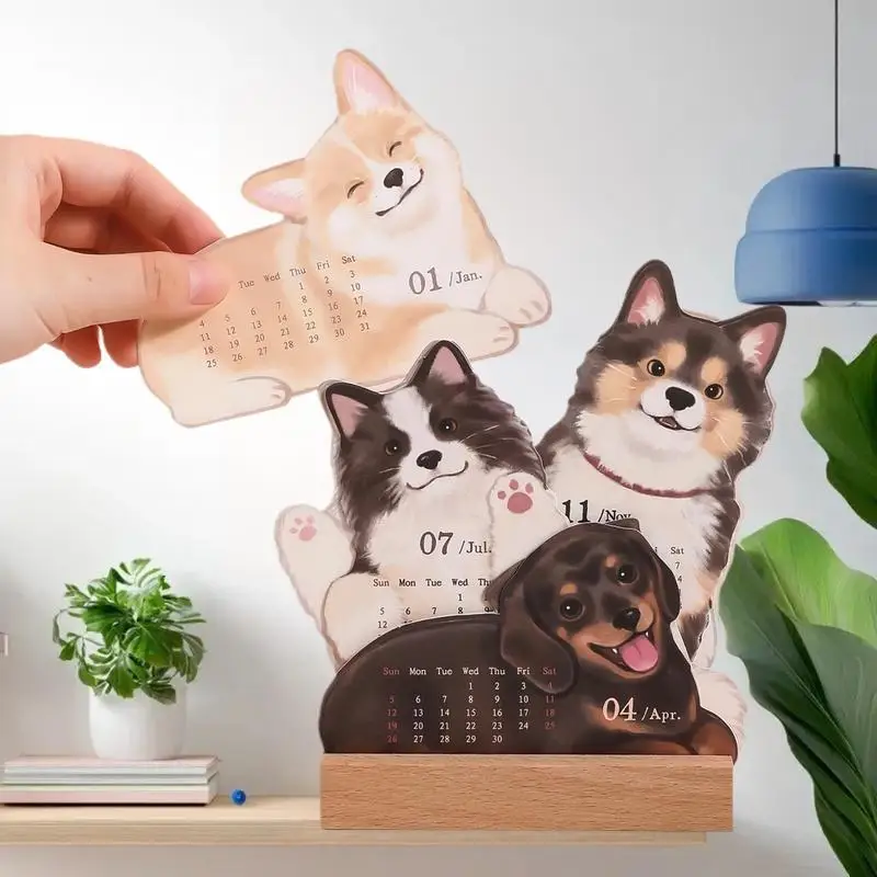 Calendario pianificatore 2026: design simpatico cane gatto per organizzare l'agenda annuale