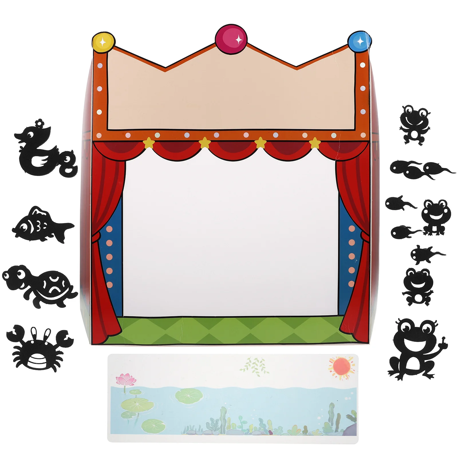 

1 Set Shadow Activity Kit Shadow Screen Hand Puppet Movement Kids Puppet Show Stage Classroom Teaching Aid Diy Craft Science