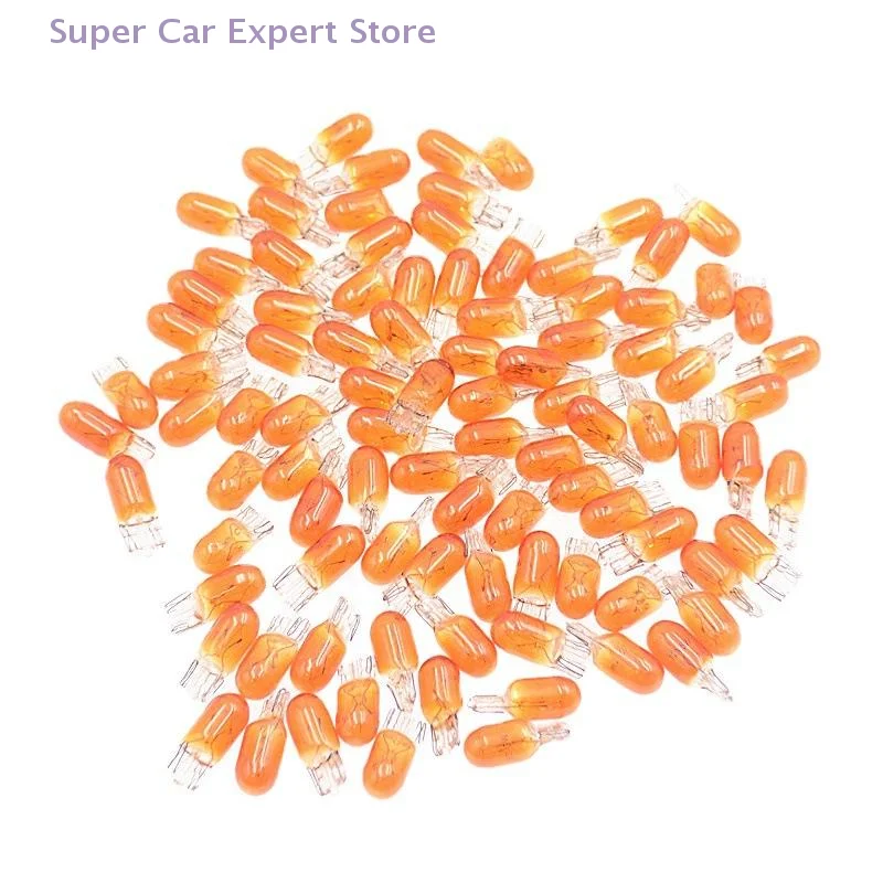 

100Pcs T10 5W LED Car Dome Light COB Glass White Interior Reading DRL Bulb 12V License Plate Lamp for Vehicle