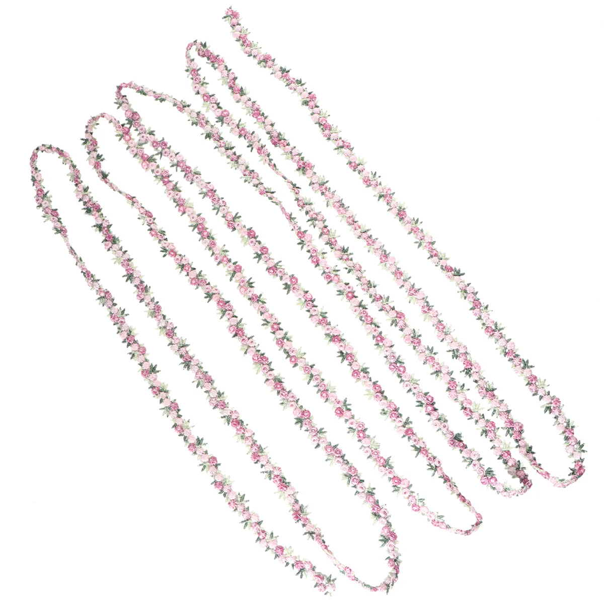 

4.5m Rose Lace Trim Pink Elegant Floral Ribbon Wedding Appliques Sewing Craft Bridal Decoration Rose Trim Floral Ribbon