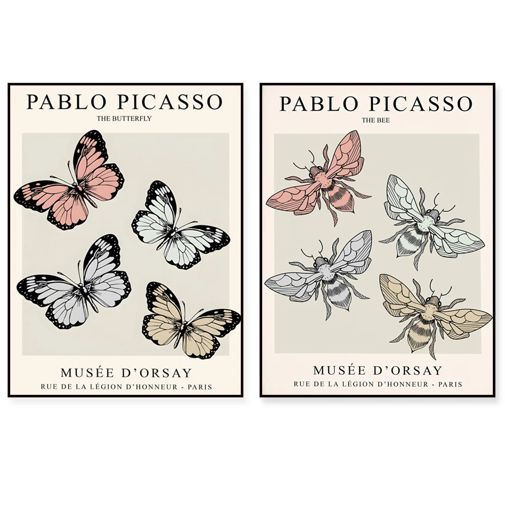 

Picasso Butterfly Prints, Exhibition Posters, Picasso Animal Art, Picasso Paintings, Museum Posters, Picasso Art Canvas Print