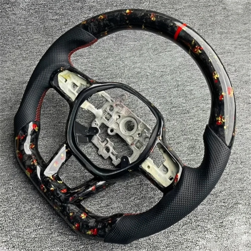 

High Quality Carbon Fiber D Sports Steering Wheel for Honda 11 Gen Civic HRV Factory Direct Sales Type D Sports Steering Wheel
