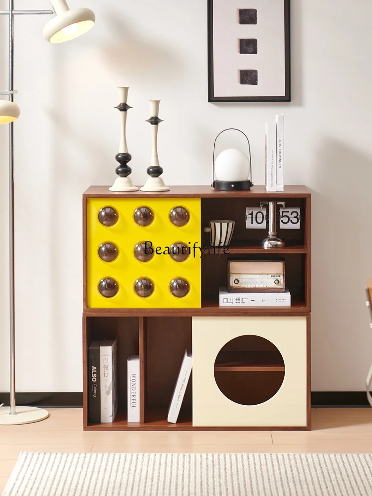 

Retro storage living room sofa storage dining room home dining side cabinet