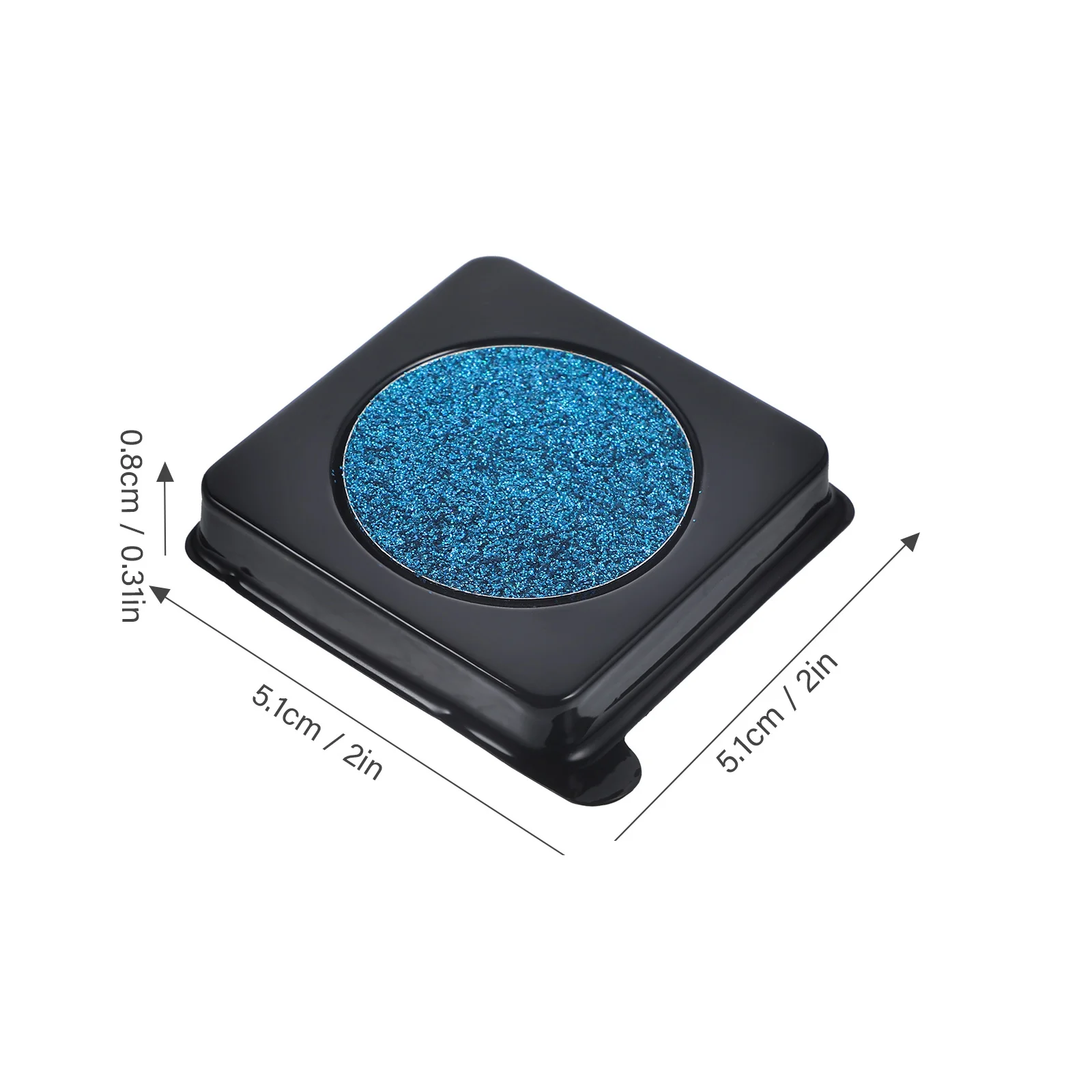 1pc グリッターアイシャドウプレートブルーシマーパウダー長期的な明るいメイクアップパーティーナイトクラブスパークルアイシャドウ女性