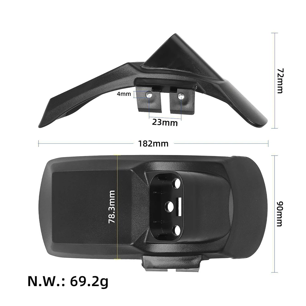 Rear Mudguard & Bracket Set For -Kukirin -G2 Pro DB - Includes Matching Screws And Nuts For Easy Assembly Essential Accessory