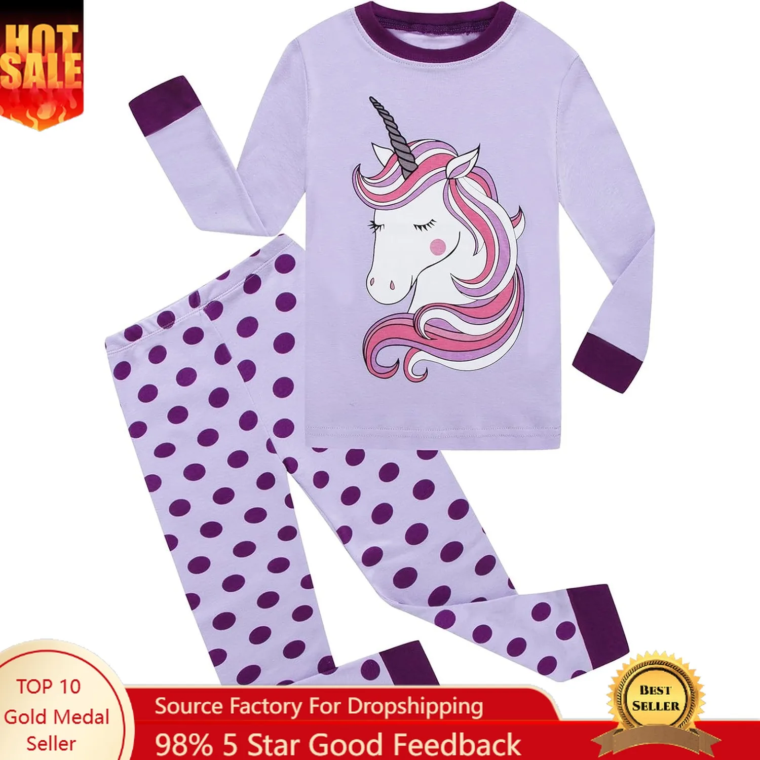 

Little Girls Pajamas Sets Toddler Girls Cotton Pjs Sleepwear Sets