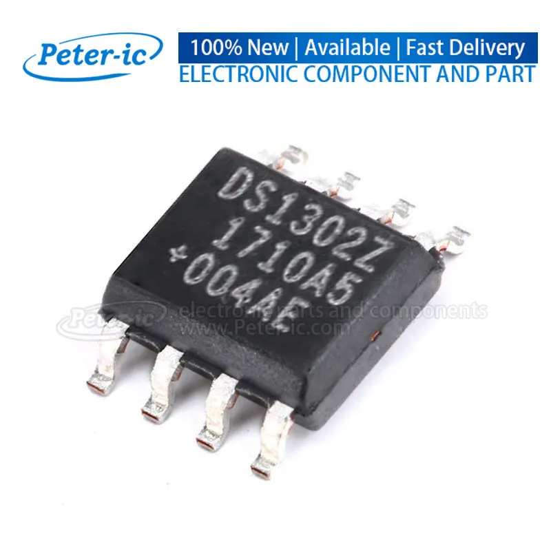 Relógios de tempo real disponíveis Peter-ic, DS1302Z + T & R DS1302Z SOIC-8 SPI, 2V ~ 5.5V, 5pcs