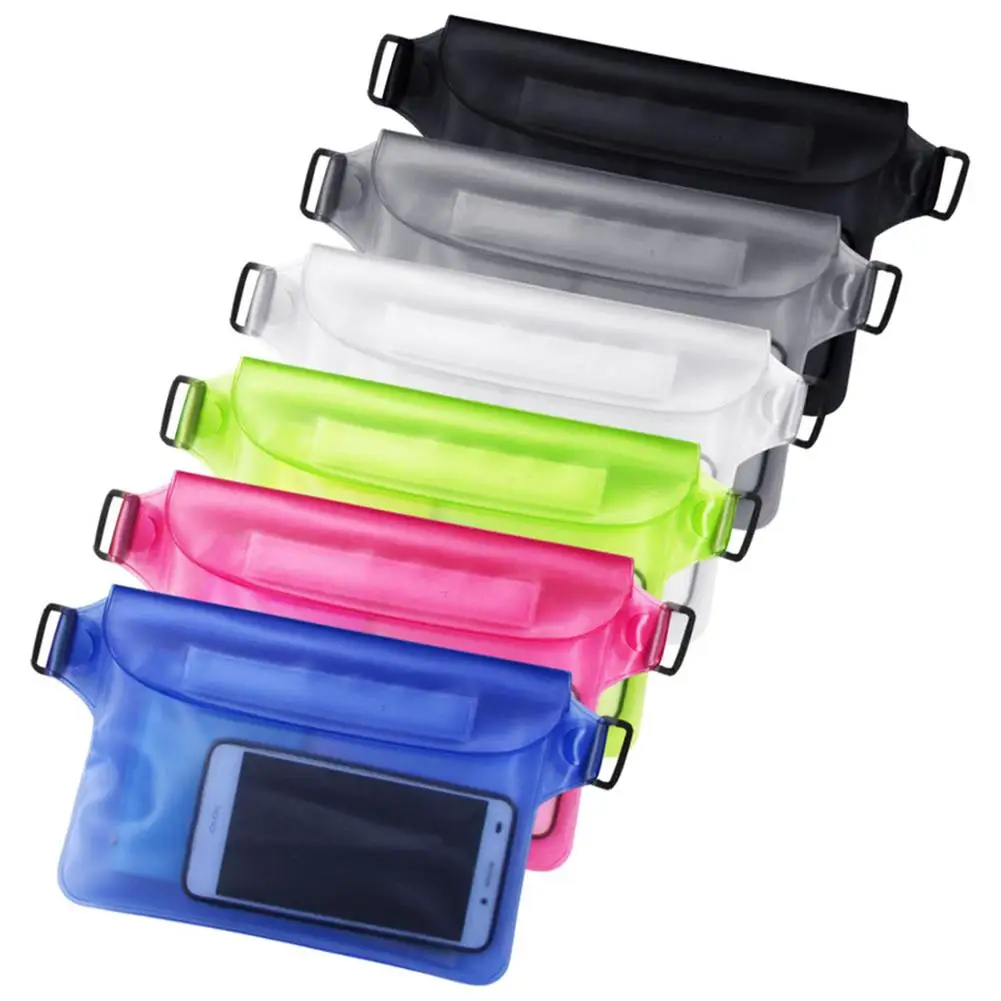 

Waterproof Pouch Waist Bag 3-layer Sealed Mobile Phone Storage Bag Outdoor Beach Accessories 18 x 22cm