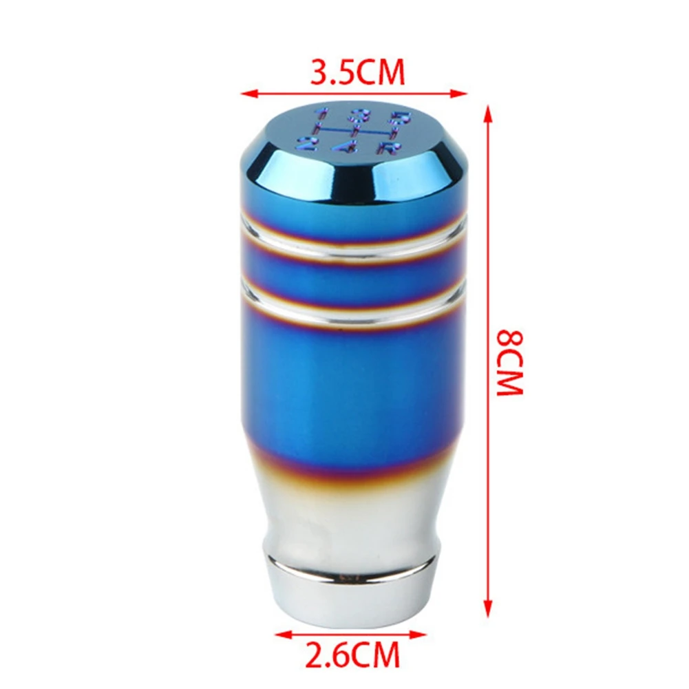 نادر 3 بوصة العروس المحروقة الأزرق العالمي سيارة 5 سرعات والعتاد رافعة تحول مقبض ناقل الحركة اليدوي