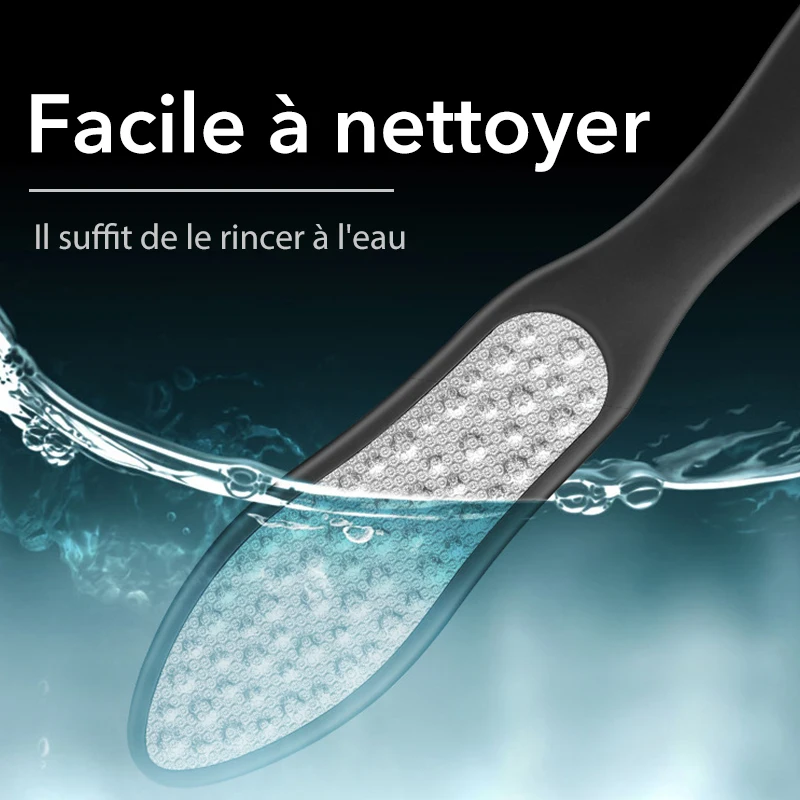 3in1プロフェッショナルペディキュアフットケアツール、かかと用ファイル、クリーニング用やすり、角質除去、死んだ皮膚除去、足用サンドペーパー