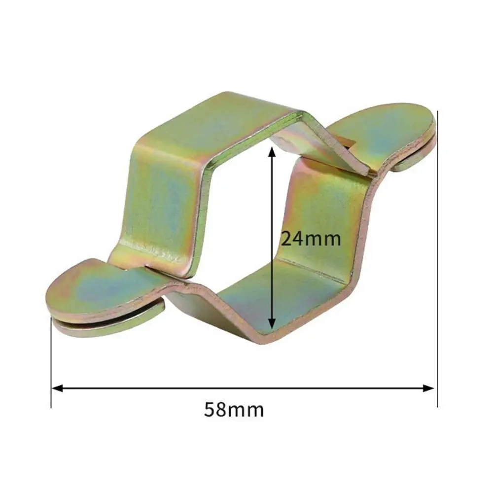 Kunci Hexagonal Stainless Steel yang Dapat Digunakan Kembali Warna Emas/Perak Kunci Hexagonal 4-titik Kunci Pipa yang Dapat Dilepas Kunci Selang Pipa