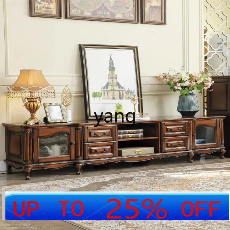 LH solid wood TV cabinet coffee table living room furniture full set of furniture 2.2 extended