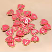 26pcs/1ser Various English Alphabet Pendant Enamel Charms Initial Letter Pendants For Jewelry Making Handmade DIY Bracelet Earri - AliExpress 