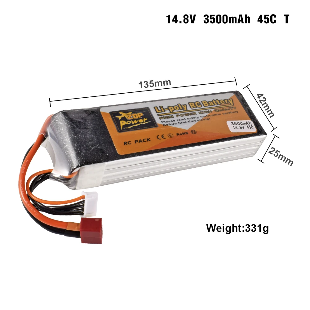 4S akumulator do RC Lipo 14.8V 1800mAh 2200mAh 3500mAh 4500mAh 5000mAh 6000mAh 30C 45C z wtyczką XT60 T do łodzi samochodowej RC