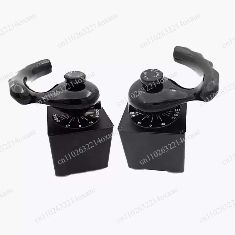 Flight Simulation A320 Steering Tiller Nose Wheel Steering Tiller USB Version (Left/Right-Handed) for Xplan