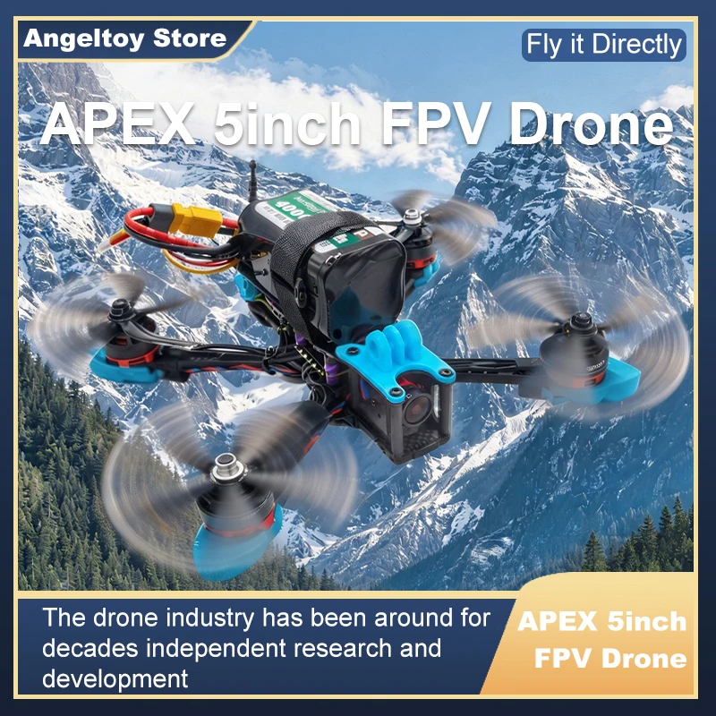 APEX 5inch FPV Drone Frame Kit Carbon Fiber Racing Drone Quadcopter Freestyle INAV Beatflight F722 M10 GPS Flight Control