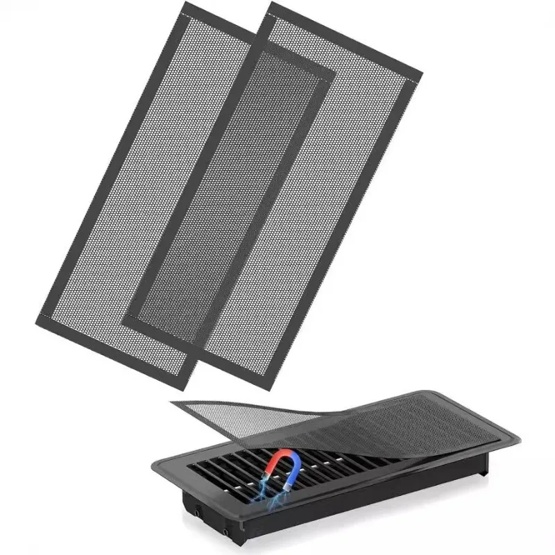 【NOW SAVE】Magnetic Vent Mesh Air Filter Registers, Floor Vent Covers,Strong Screen For Home Floor Catch Debris Hair