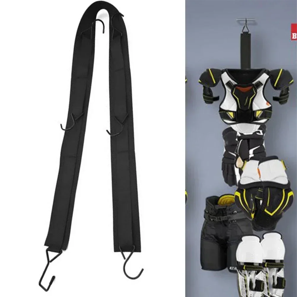 Hockey Drying Rack Equipment Gear Rack Camping Hanging Straps With 5 Hooks Hanging Kit Heavy Duty Camping Organizer-Hammock