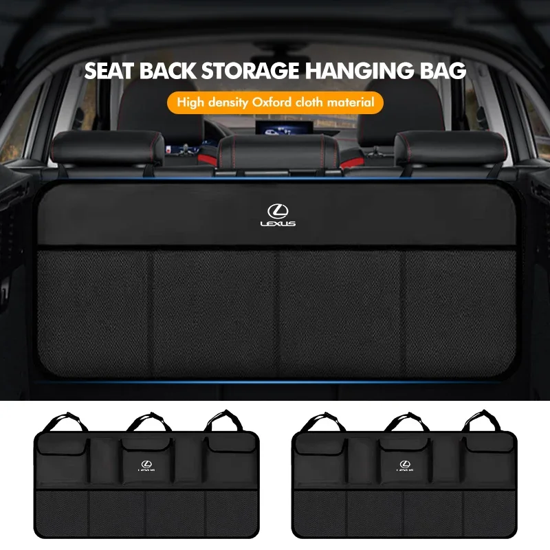 Car Seat Back Trunk Backseat Hanging Multi Pocket Storage Box For Lexus GX470 LS400 LX470 LX570 RC350 UX250h ES350 RX450h