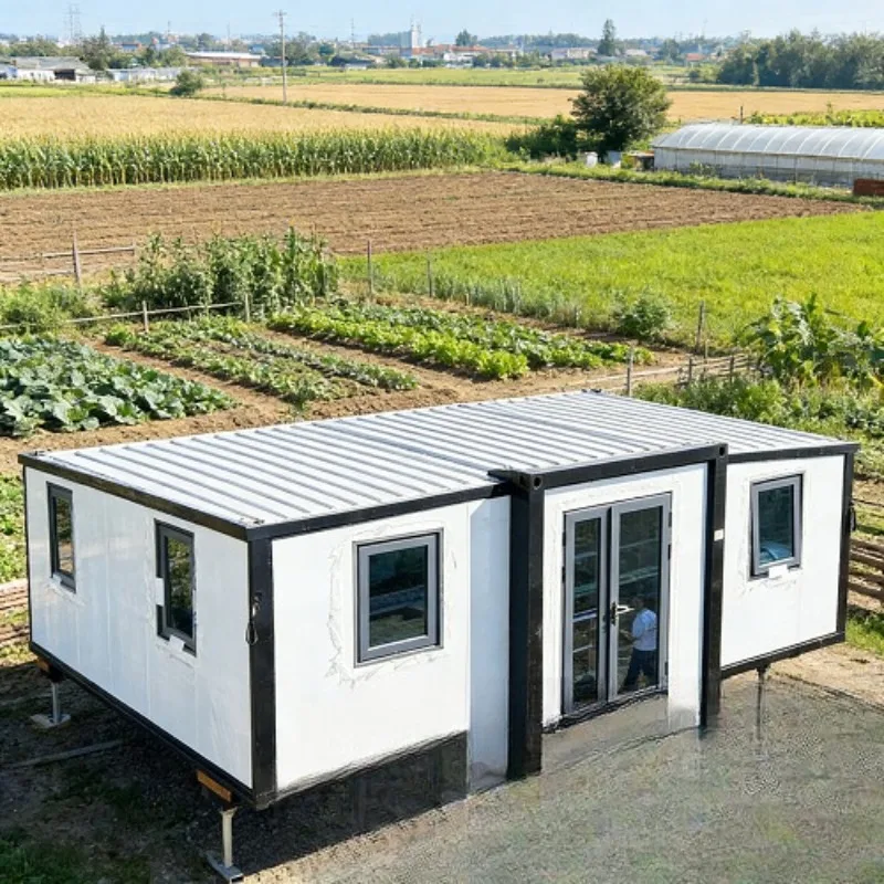 Portable Prefabricated House With Foldable Flat Pack Design for Outdoor Shops and Exhibition Event Booths