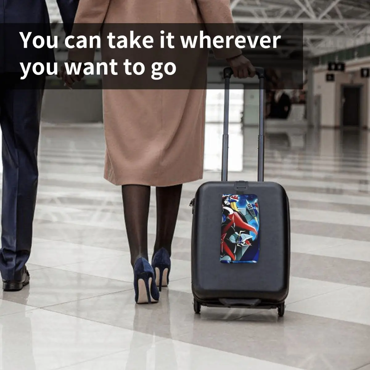 Mazinger Z Mad Robot Grendizer Anime Manga bolsa de maquillaje organizador de cosméticos almacenamiento Dopp Kit artículos de tocador bolsa de cosméticos estuche para lápices