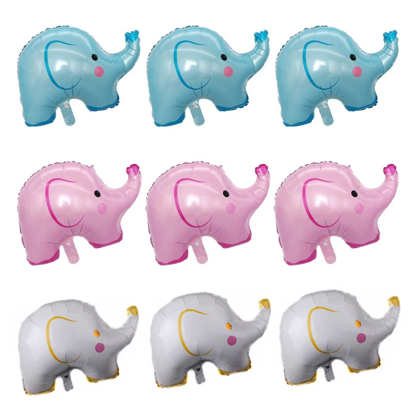 

Pink Blue Elephant Foil Balloons for Boys Girls Kids 1st Birthday Gender Reveal Baby Shower Wedding Favor Party Decor Supplies